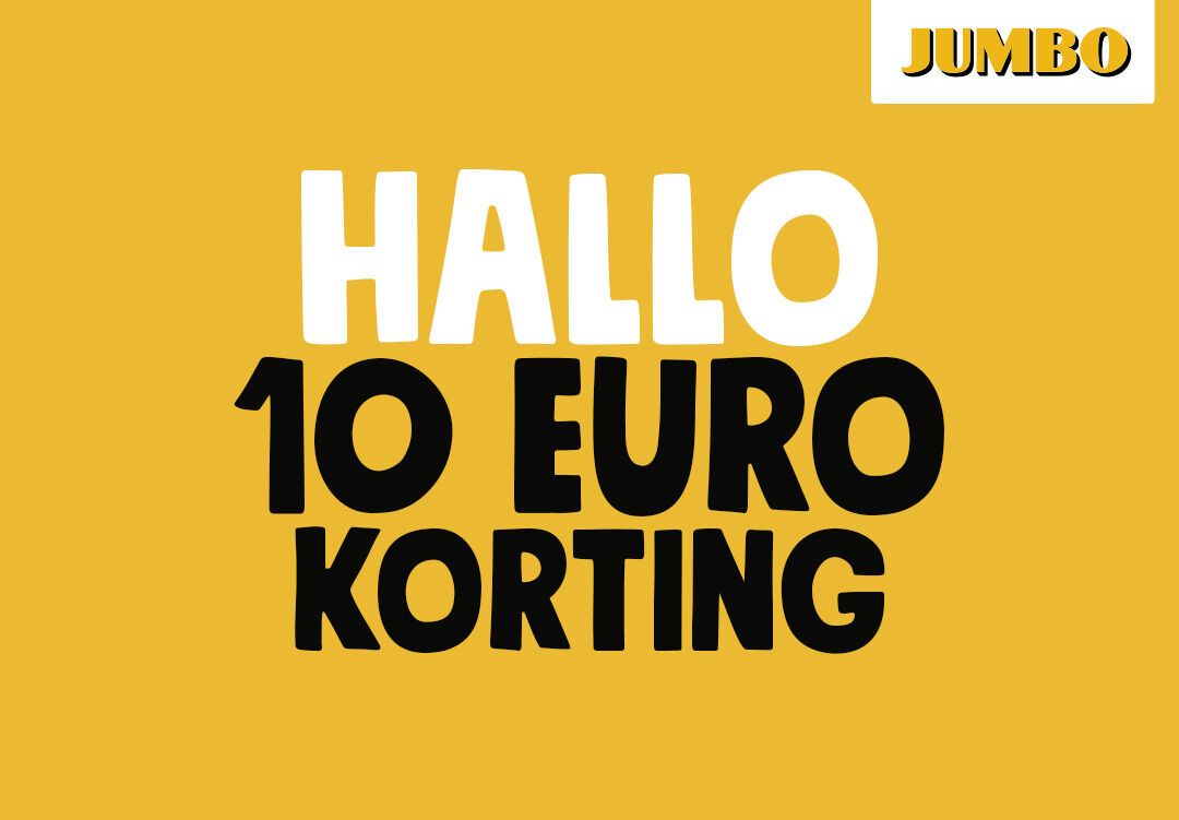 10.- korting bij 50.- besteding bij Jumbo winkel