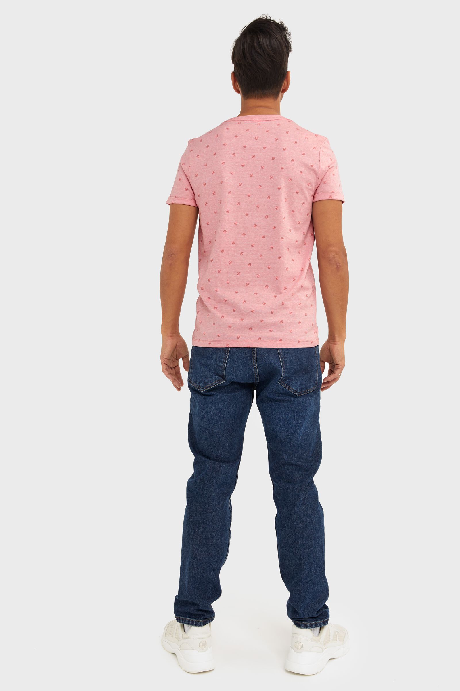 heren t-shirt roze - HEMA