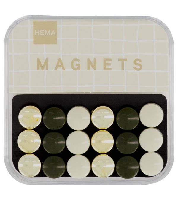 mini magneten Ø1cm - 18 stuks - HEMA