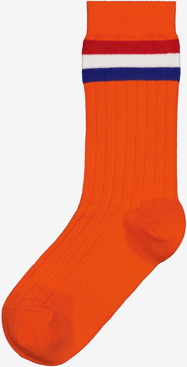 sokken rib WK oranje - HEMA