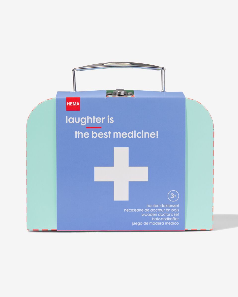 houten set dokters koffer 7-delig - HEMA