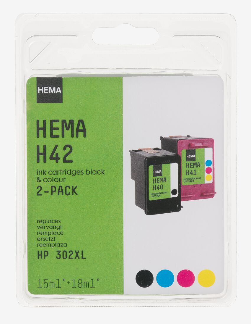 HEMA cartridge H42 voor de HP 302XL - HEMA