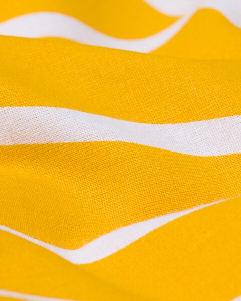 dekbedovertrek - zacht katoen - print geel - HEMA