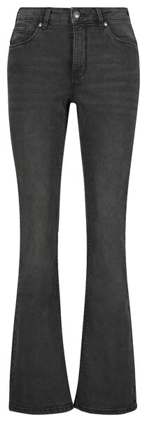 dames jeans bootcut shaping fit zwart - HEMA