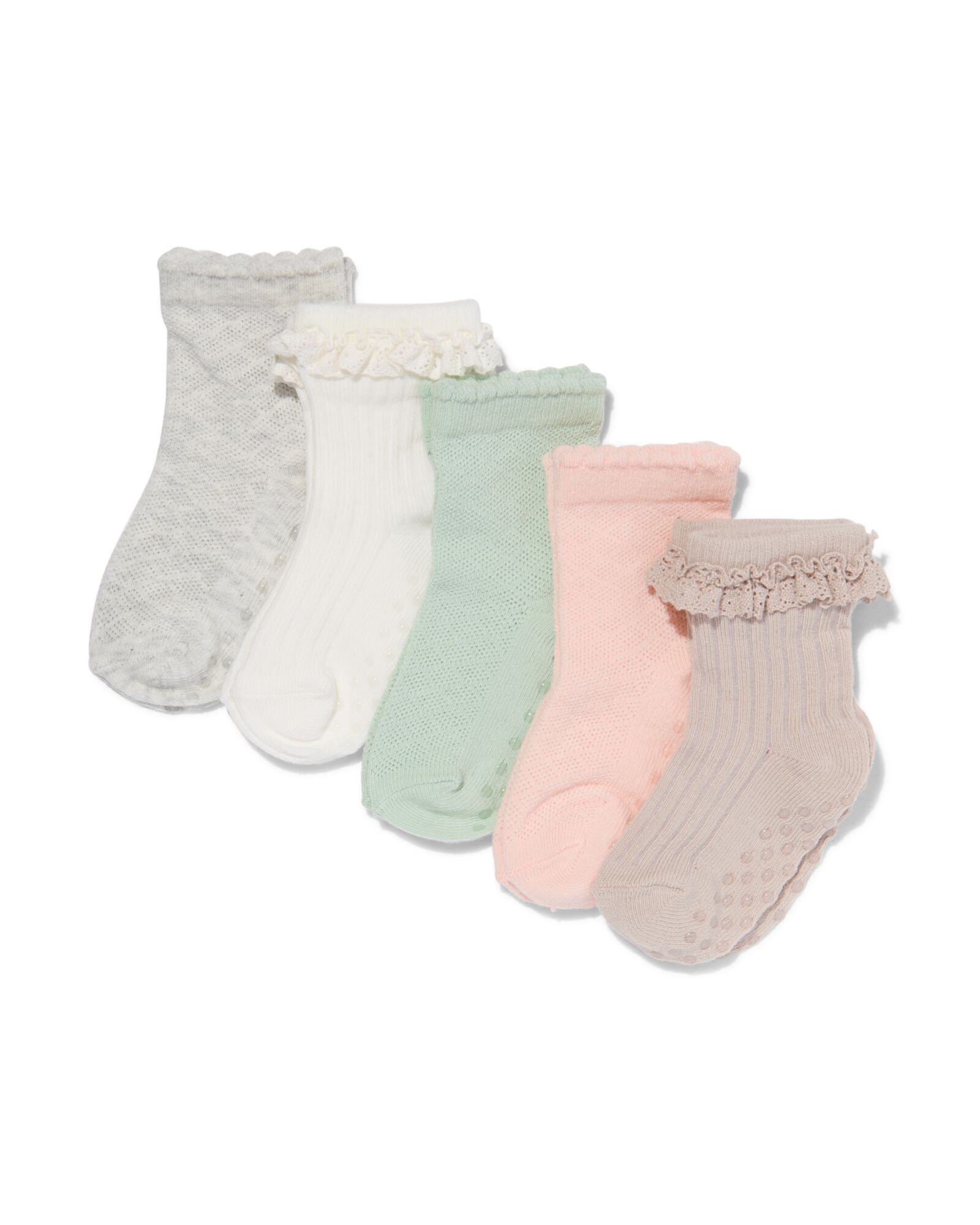 baby sokken met katoen - 5 paar multi - HEMA
