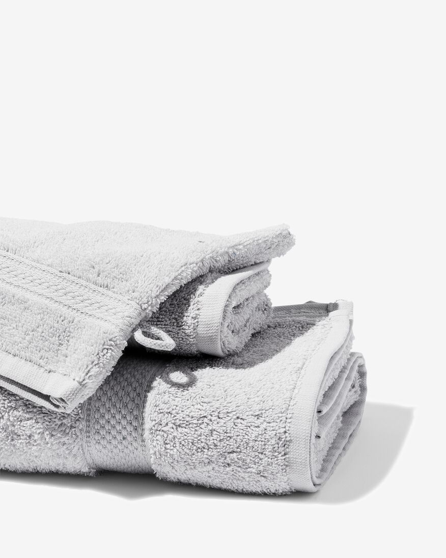 handdoeken - zware kwaliteit lichtgrijs - HEMA