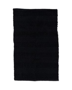 badmat 50x80 strepen zwart - HEMA