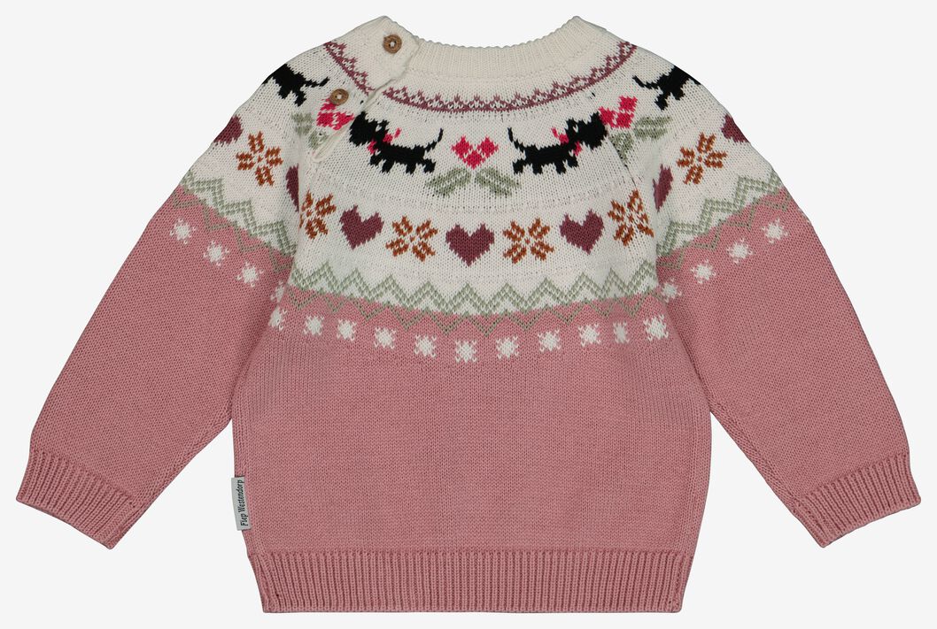 baby sweater Takkie lichtpaars - HEMA
