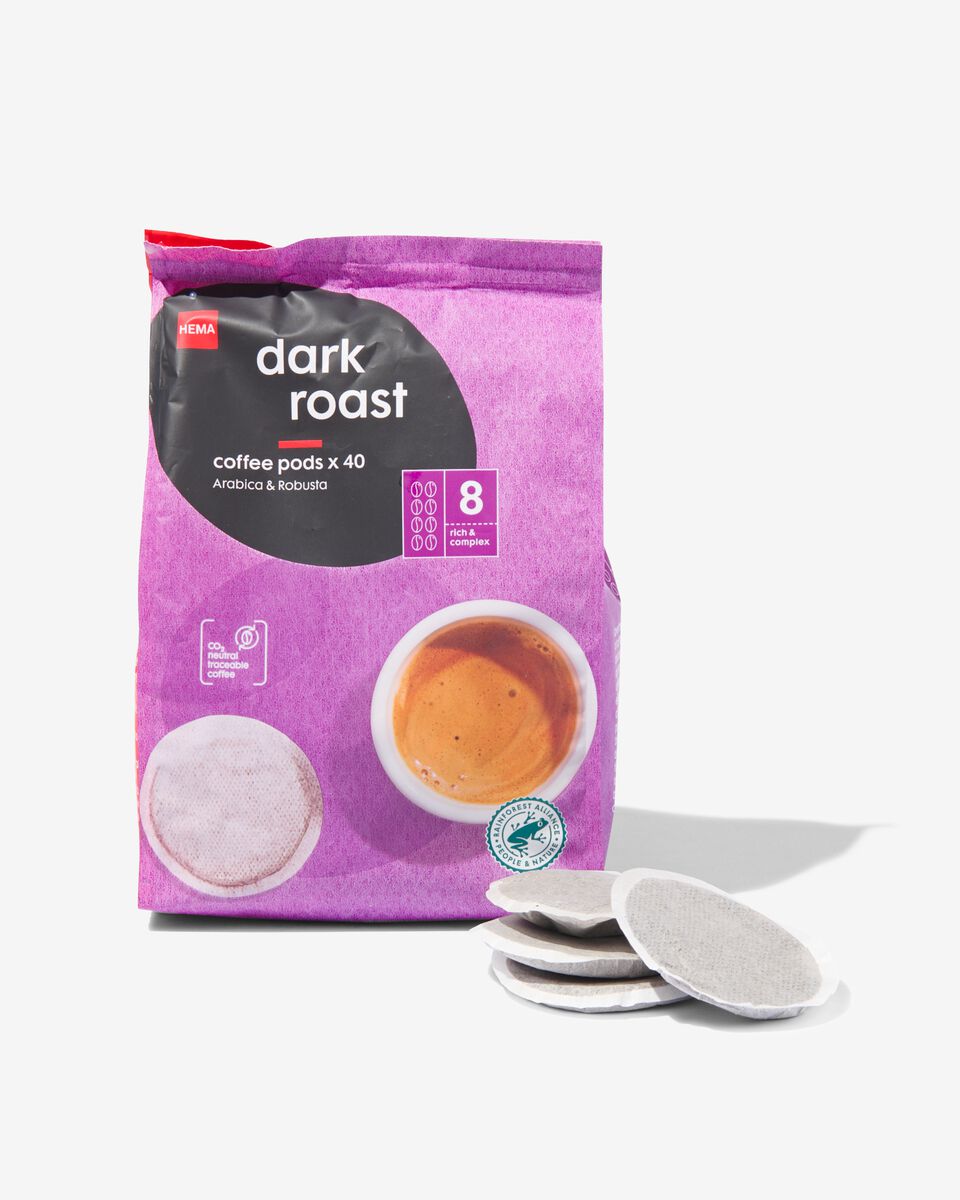 koffiepads dark roast - 40 stuks - HEMA