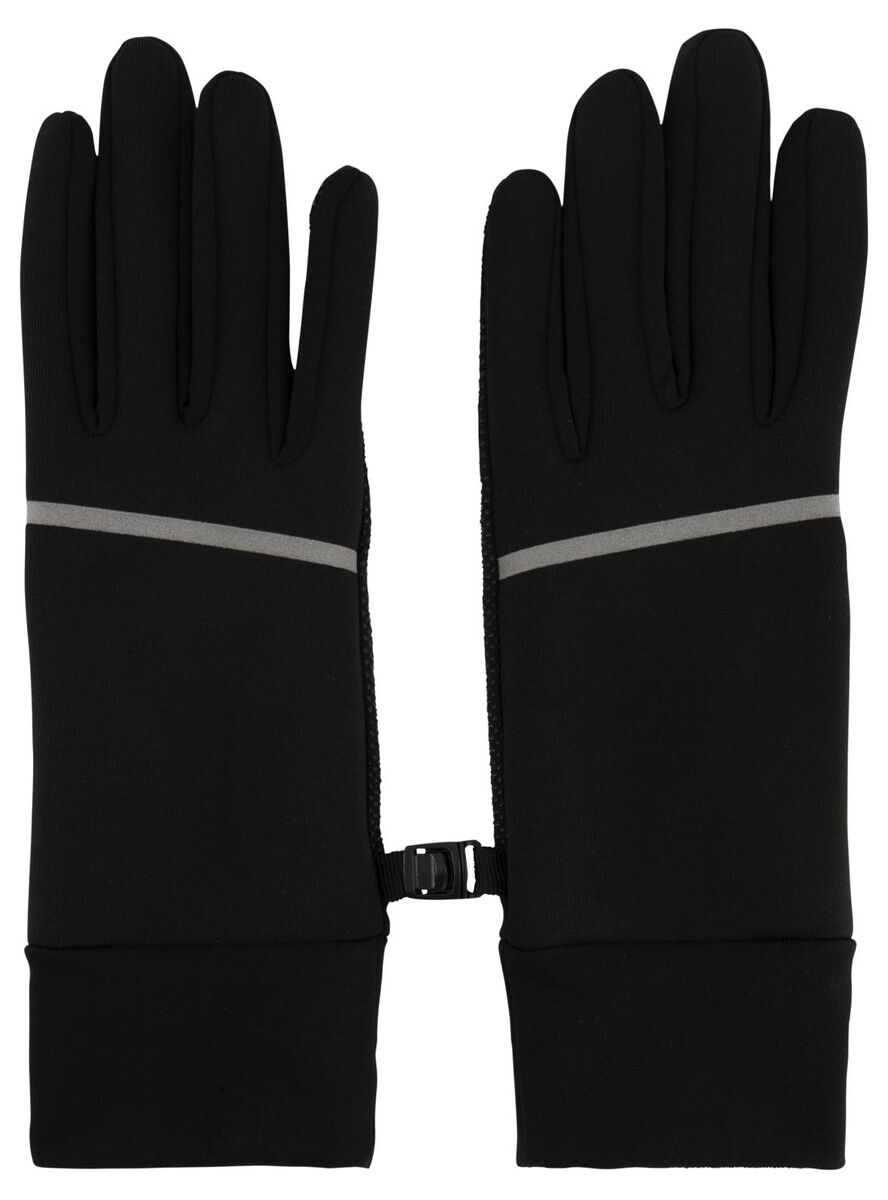 dames handschoenen softshell met touchscreen zwart - HEMA