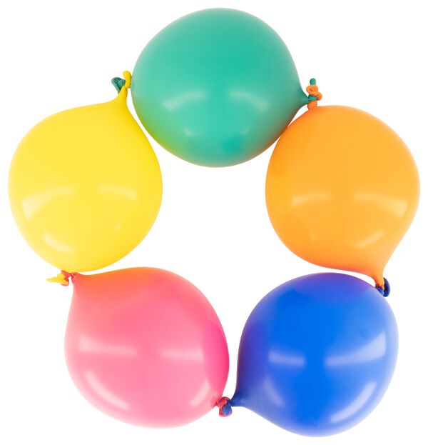 doorknoopballonnen 25 cm - 10 stuks - HEMA