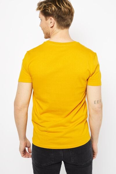 heren t-shirt geel - HEMA