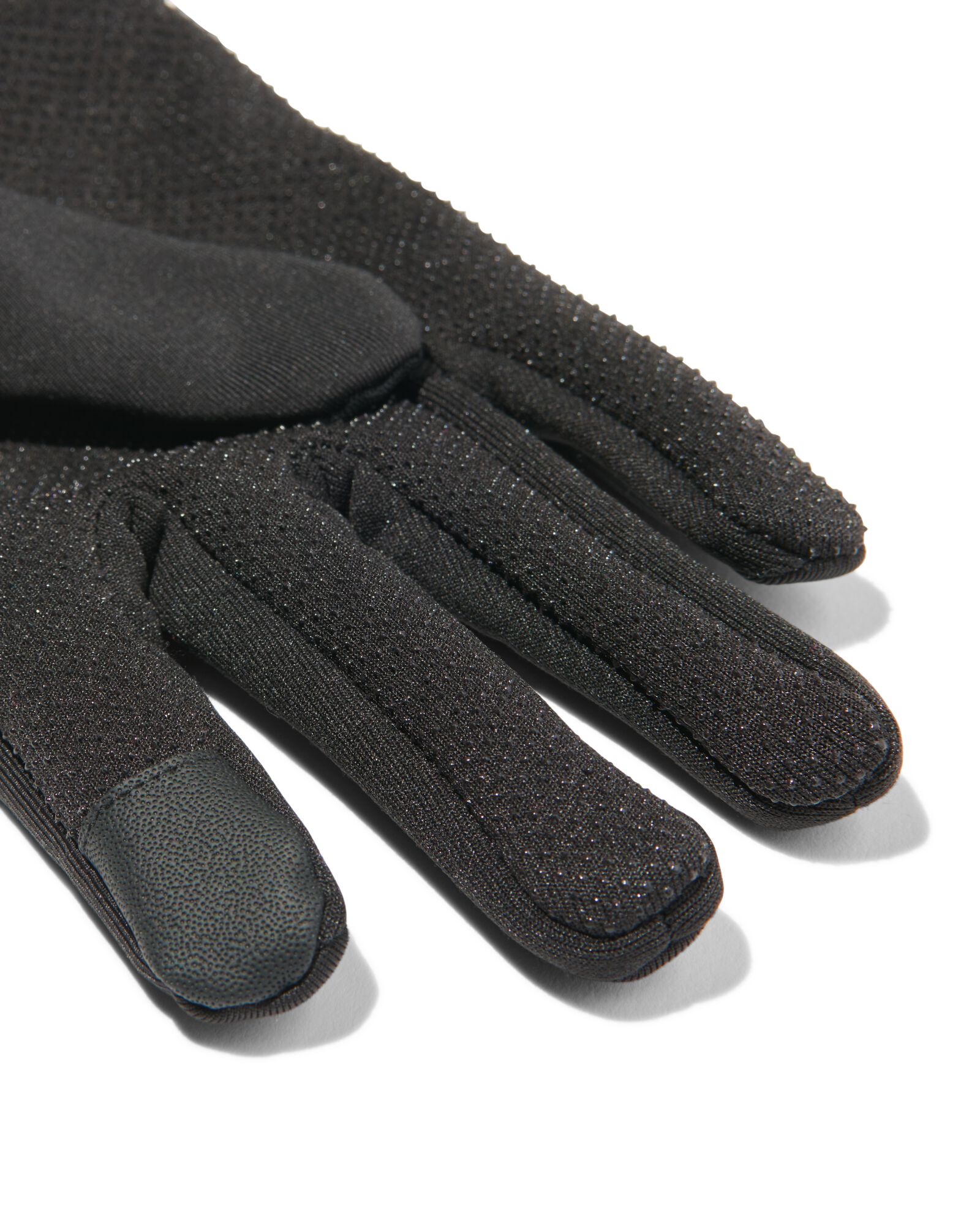 dames en heren handschoenen softshell zwart - HEMA