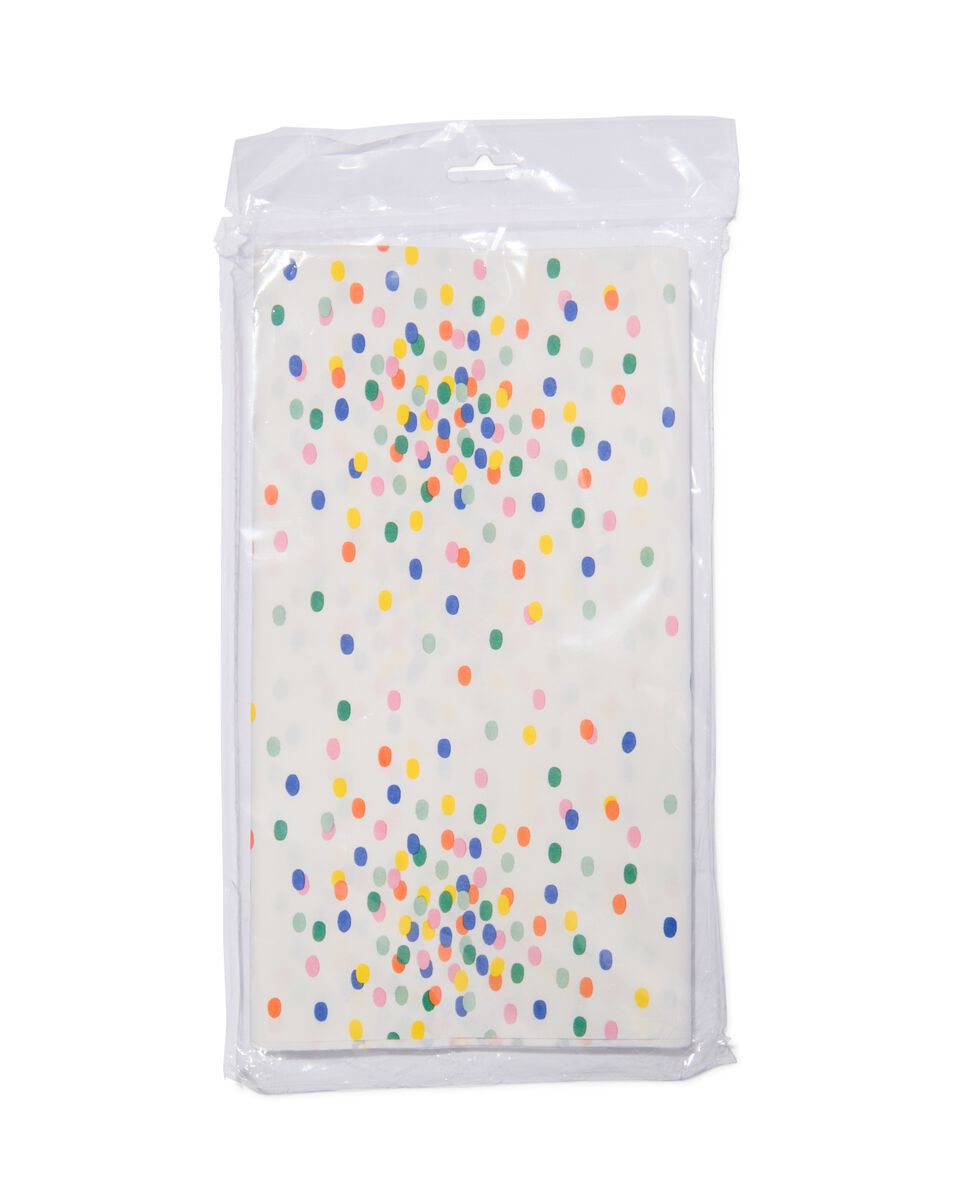tafelkleed papier 138x220 confetti - HEMA