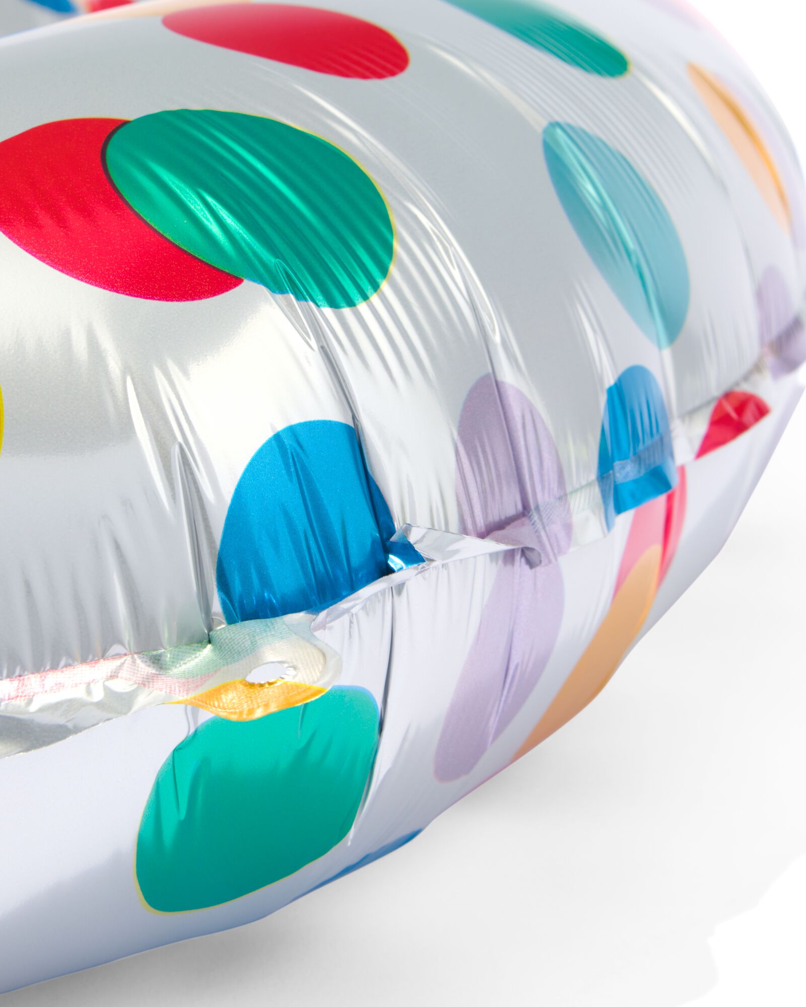 folieballon met confetti XL cijfer 1 - HEMA