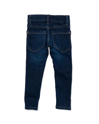 kinder jeans skinny fit donkerblauw 146 - 30874841 - HEMA