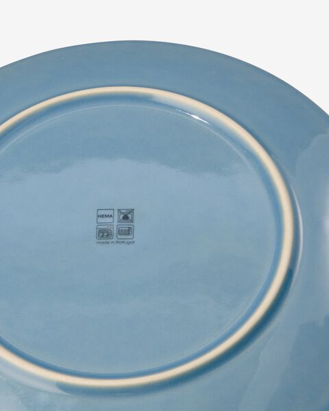 dinerbord - 26 cm - Porto - reactief glazuur - blauw - HEMA