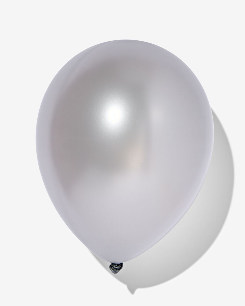 ballonnen metallic zilver Ø32cm - -