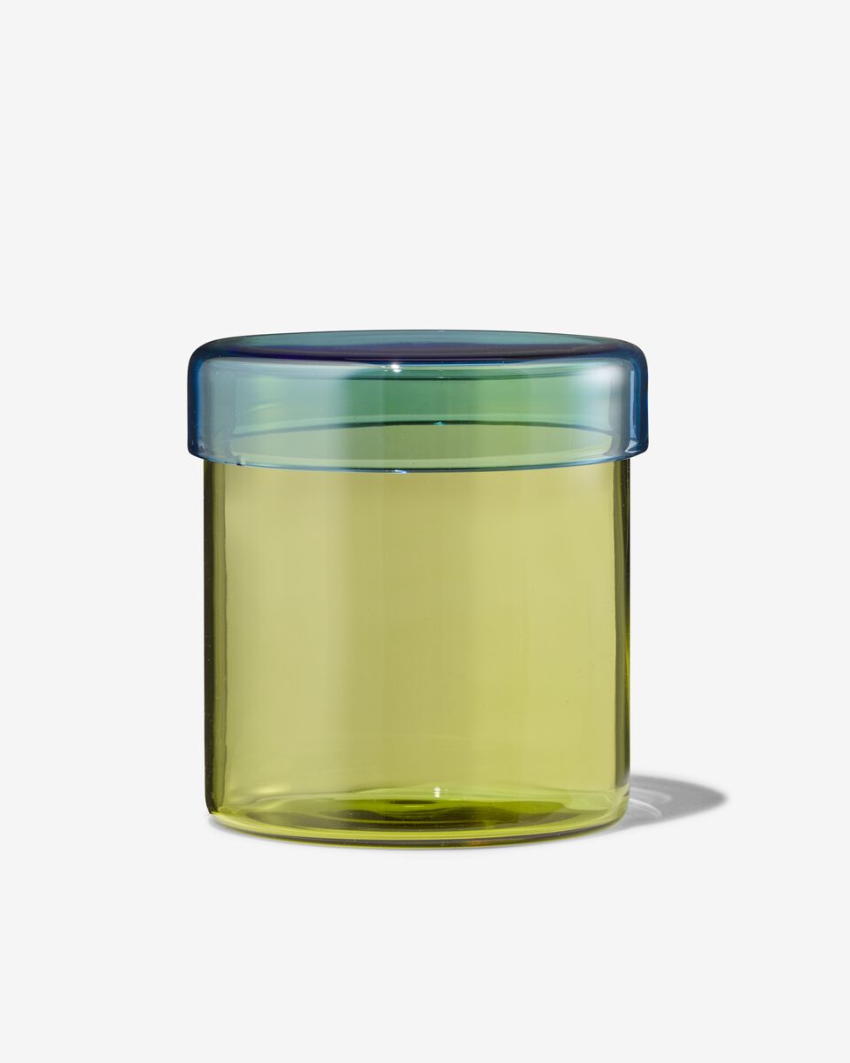 glazen pot Ø10x11 groen - HEMA