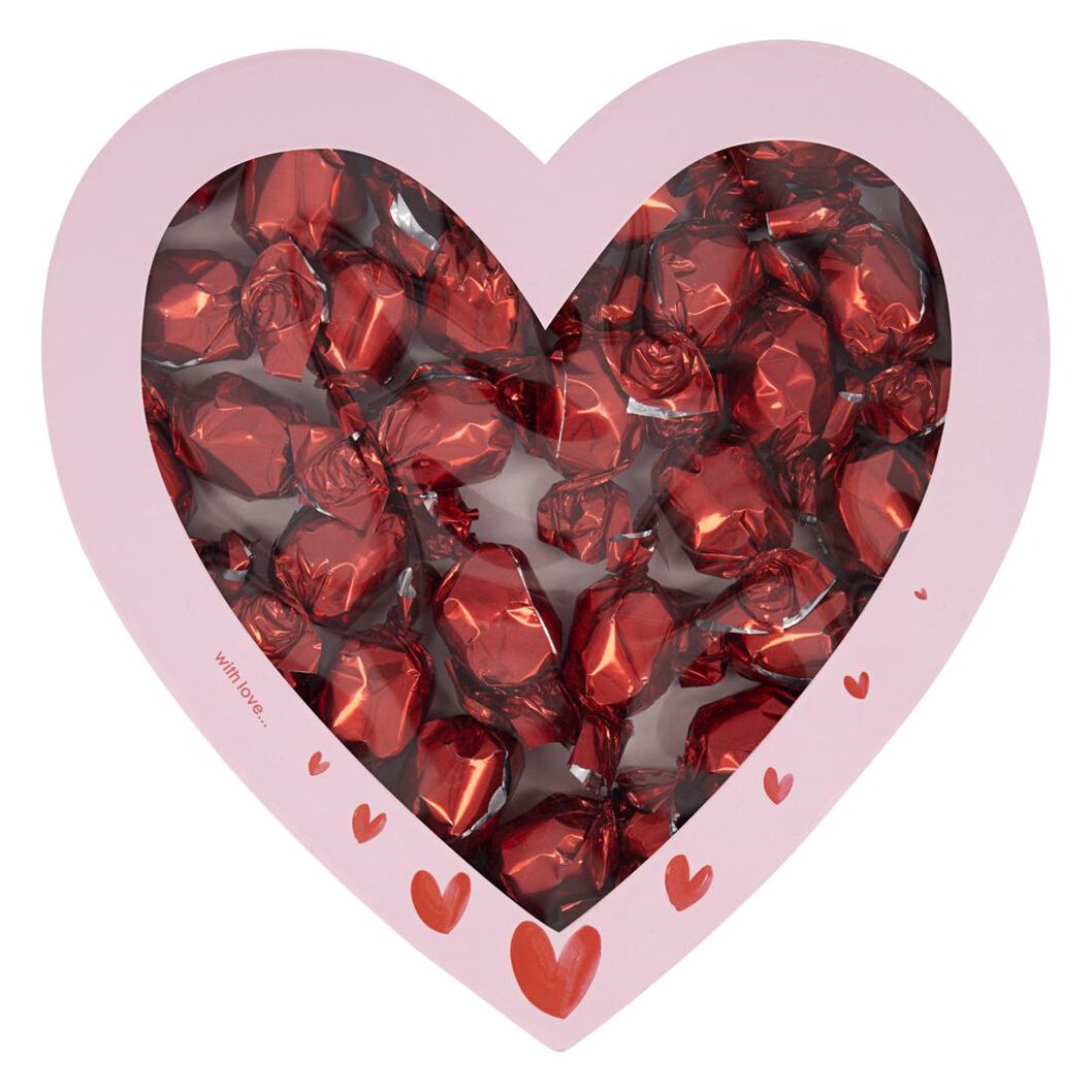 Pijnstiller bestellen duurzame grondstof chocolade in hartvormige doos - HEMA