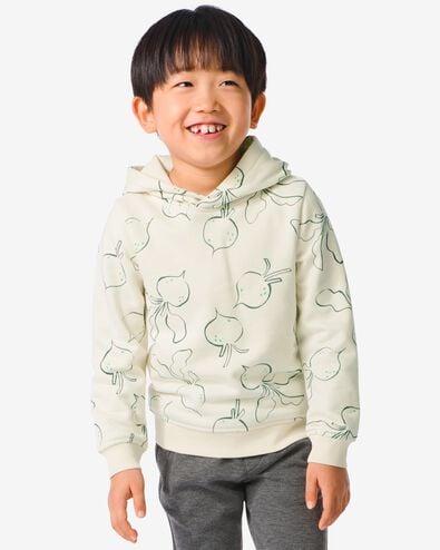 kindersweater met capuchon beige 98/104 - 30778025 - HEMA