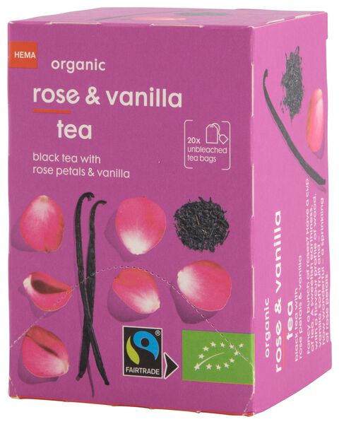 thee bio vanille en rozen 20 stuks - HEMA