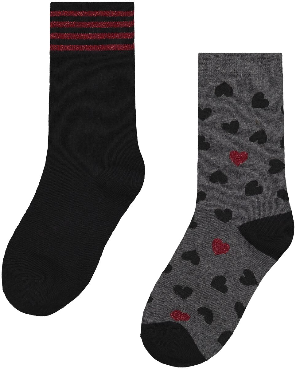 dames sokken met katoen - 2 paar - HEMA