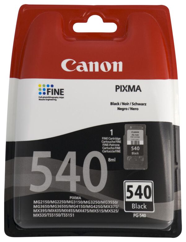 cartridge Canon PG-540 zwart - HEMA