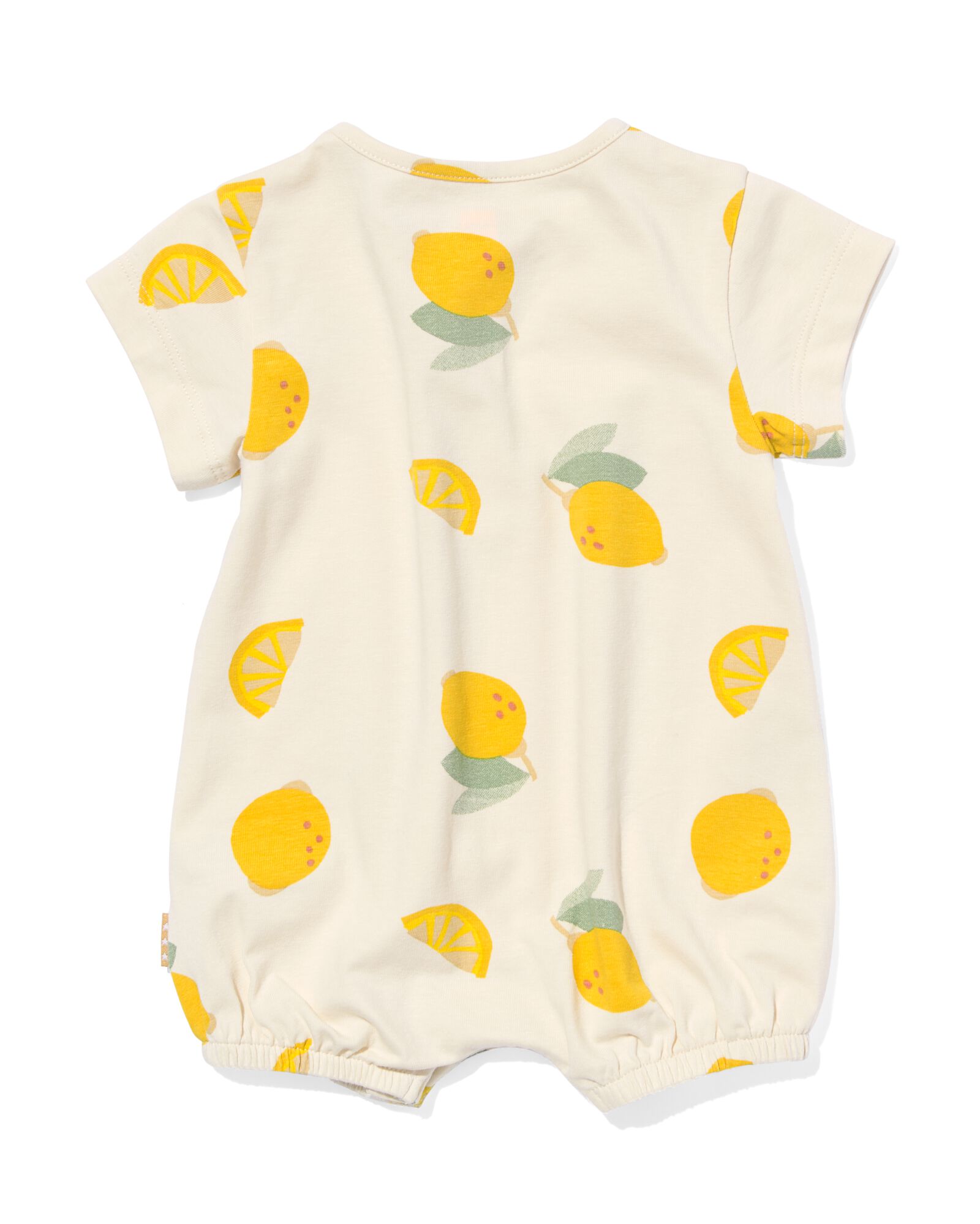 newborn jumpsuit citroen lichtgeel 56 - 33496712 - HEMA