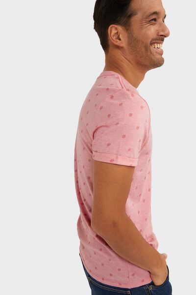 controller Visser Schijnen heren t-shirt roze - HEMA