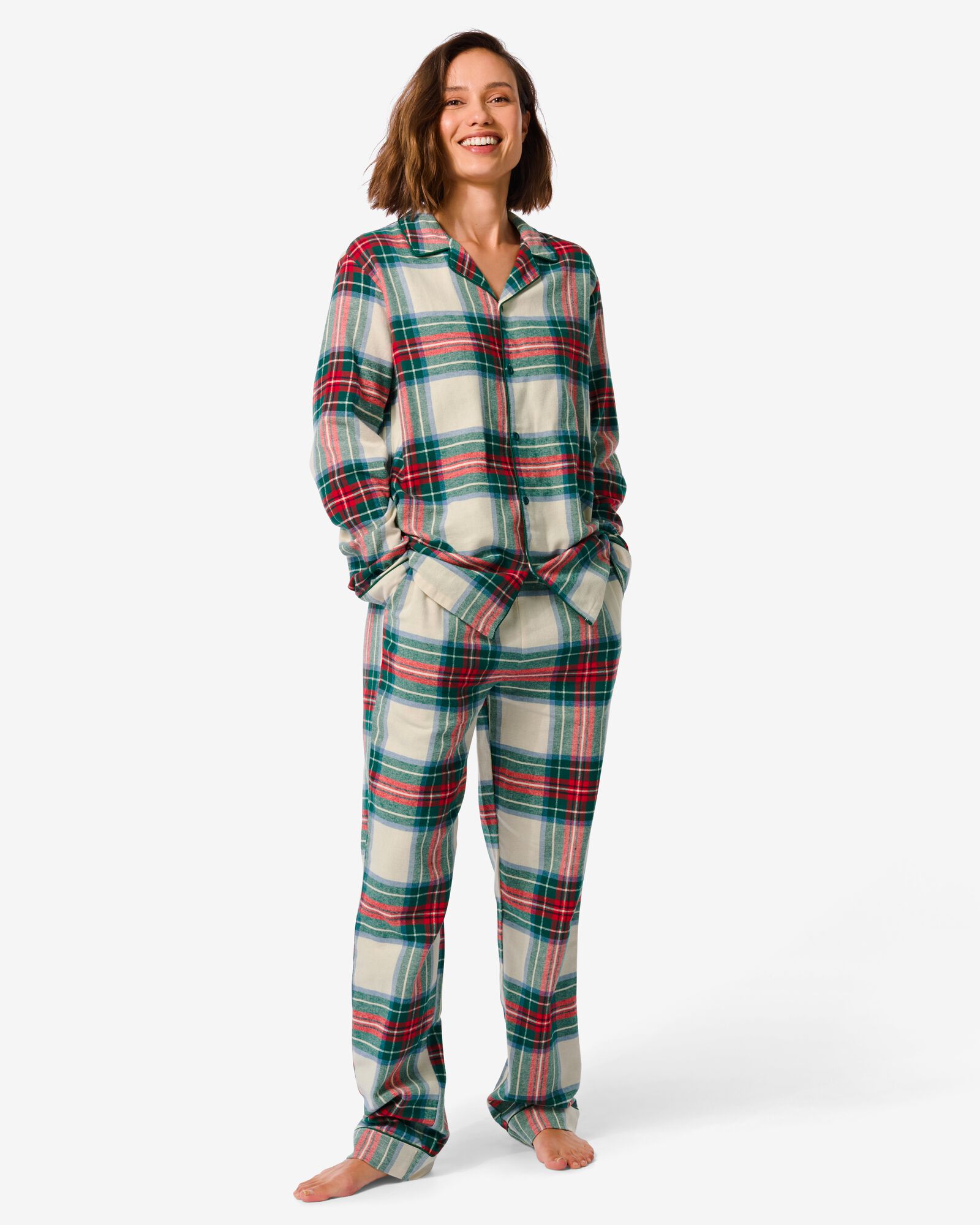 pyjama voor volwassenen flanel War Child multi - HEMA