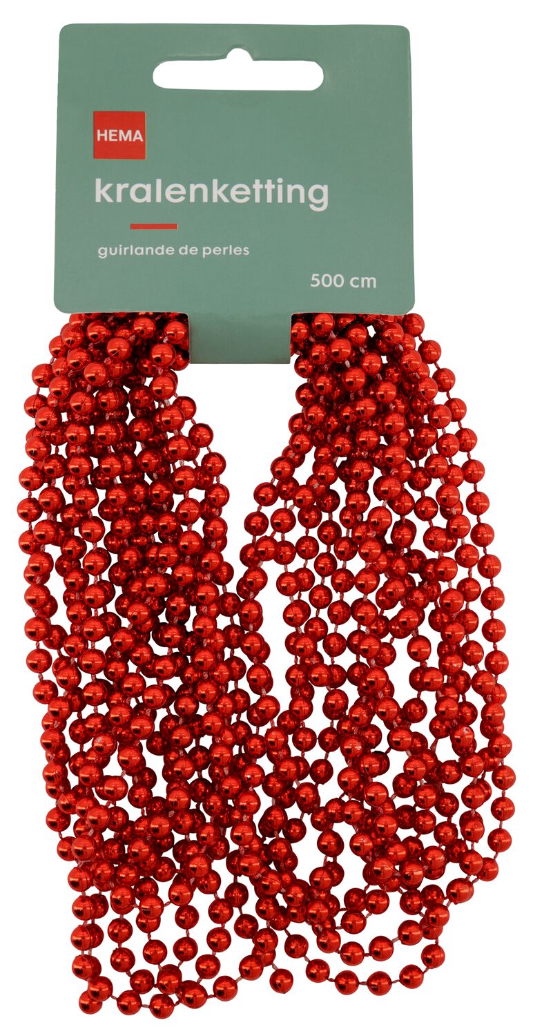 HEMA Kralenketting 5m Rood (rood)