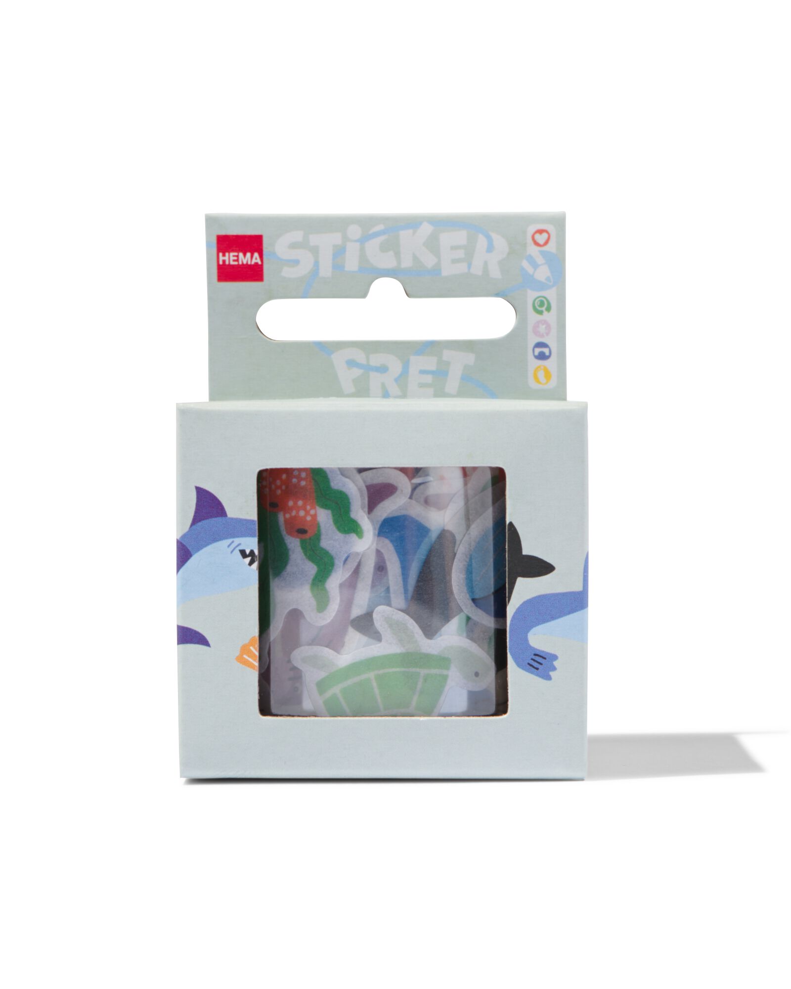 washi tape stickers zeedieren - HEMA