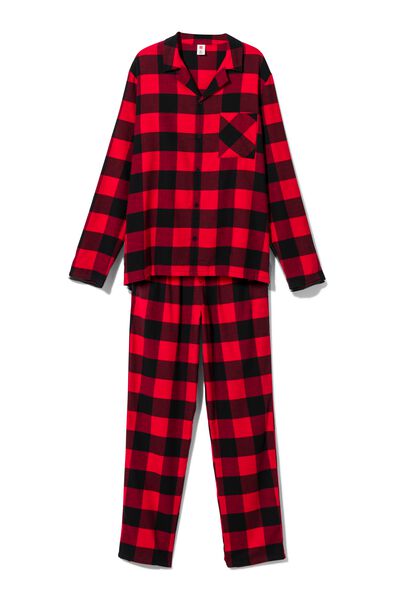 pyjama voor volwassenen flanel War Child rood - HEMA