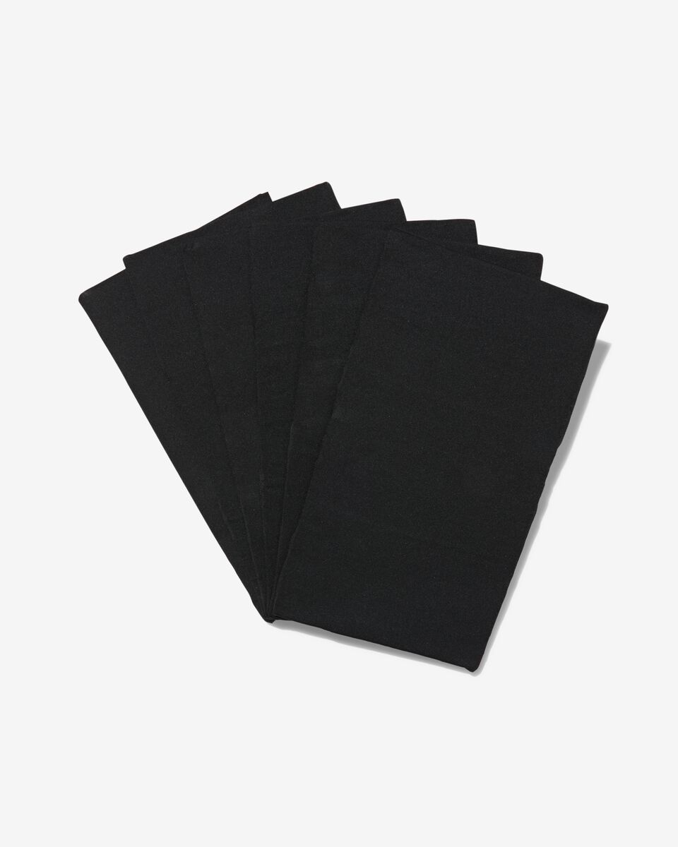 rekbare boekenkaften zwart - 6 stuks - HEMA