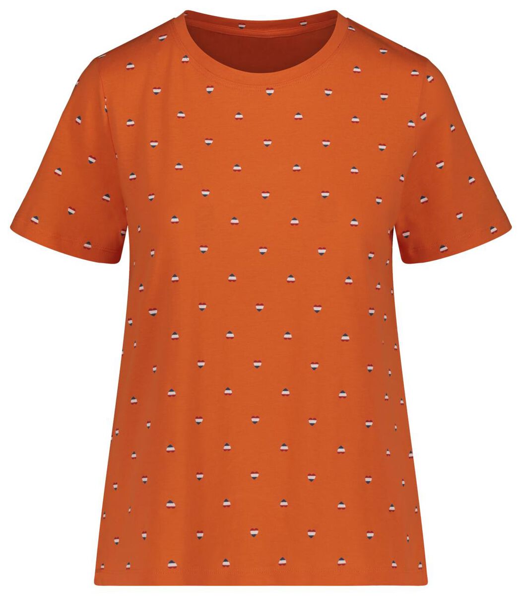 Net zo Nodig hebben Onderwijs dames t-shirt oranje - HEMA