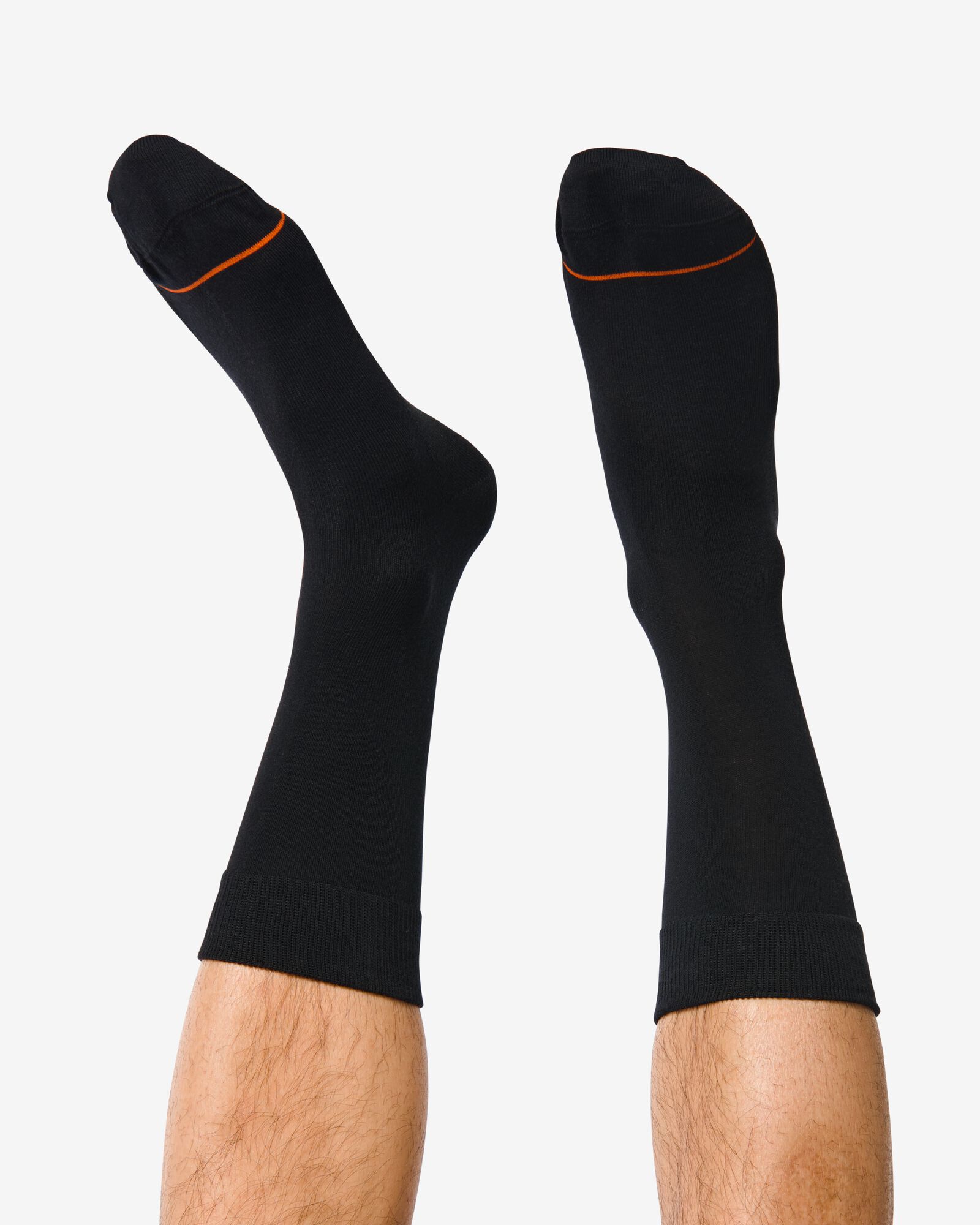 heren sokken warm feet - 2 paar zwart - HEMA