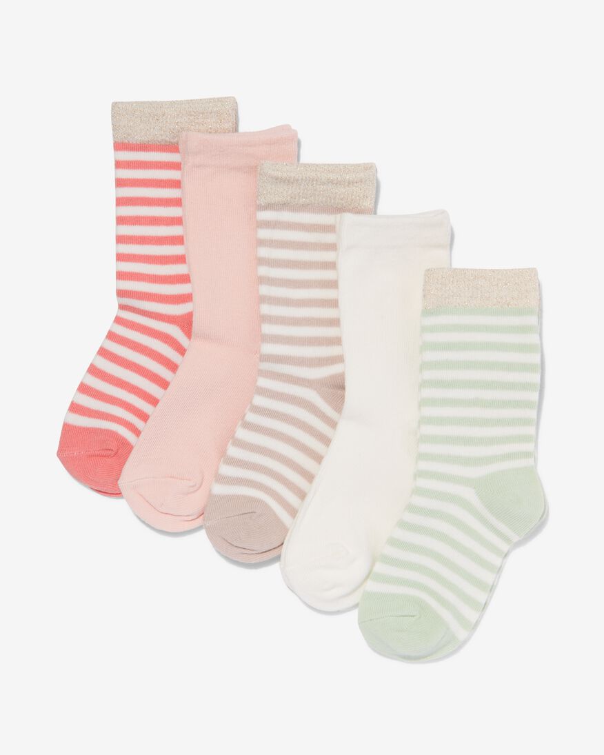 kinder sokken met katoen - 5 paar - HEMA