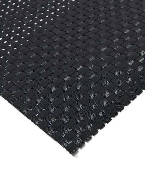 Adelaide katoen Fietstaxi placemats - 32 x 42 - kunststof - zwart - 2 stuks - HEMA
