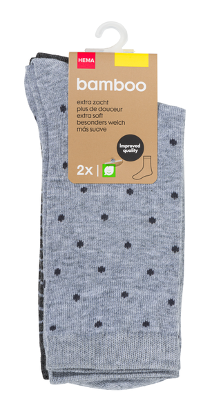 Ongedaan maken grote Oceaan Kalksteen dames sokken met bamboe naadloos - 2 paar - HEMA