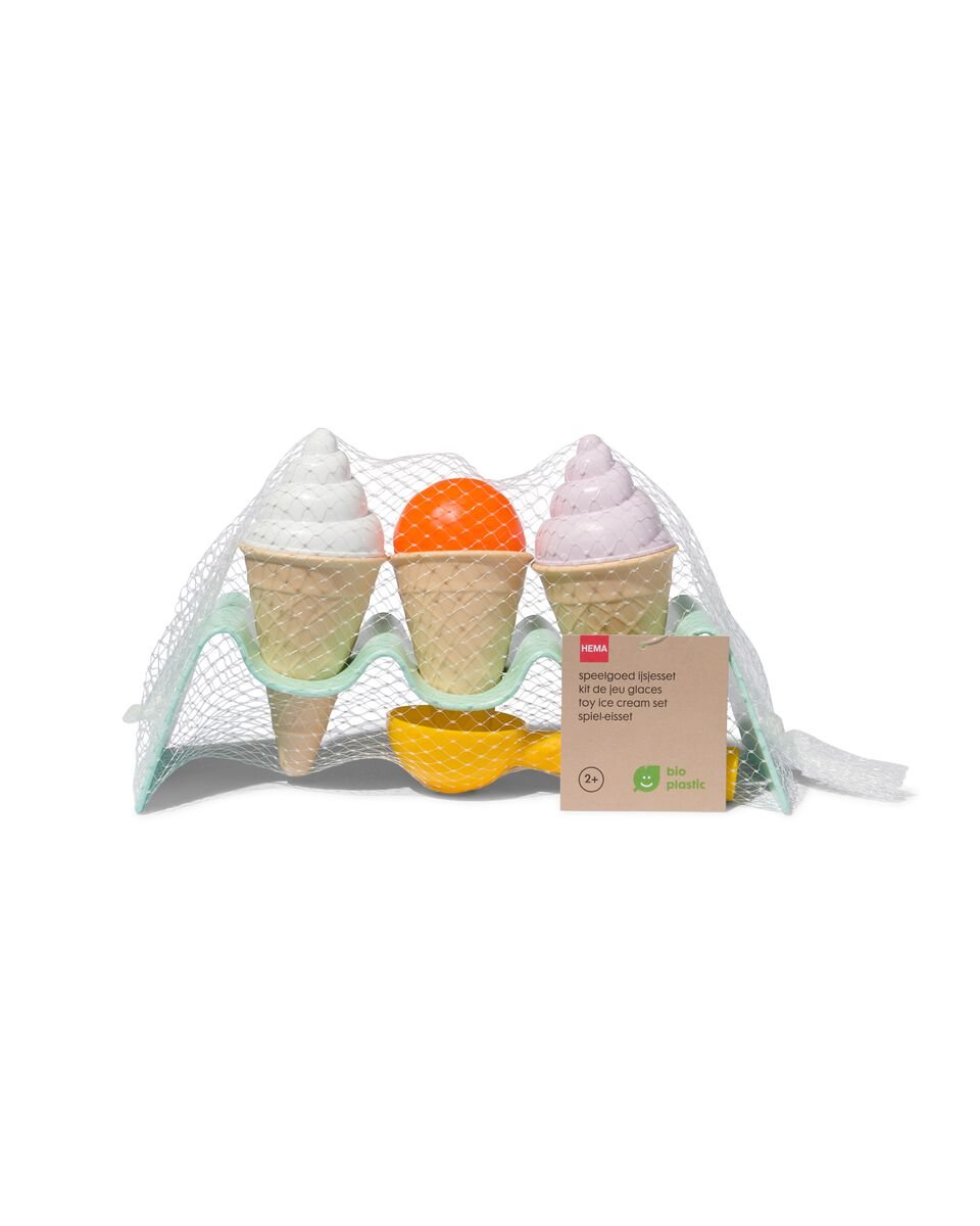 speelgoed ijsjesset bioplastic - 4 stuks - HEMA