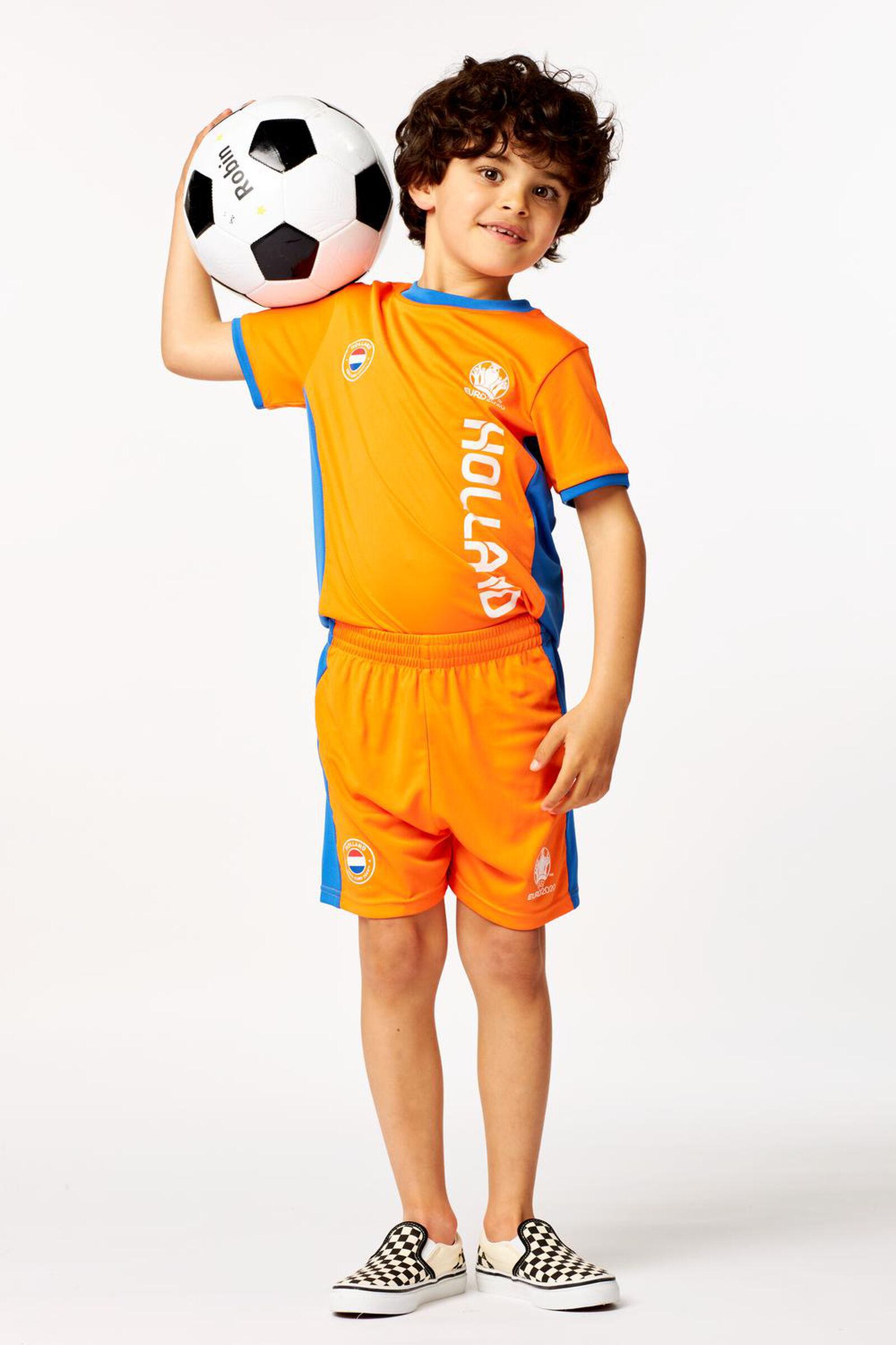 EK voetbal kinder t-shirt oranje - HEMA