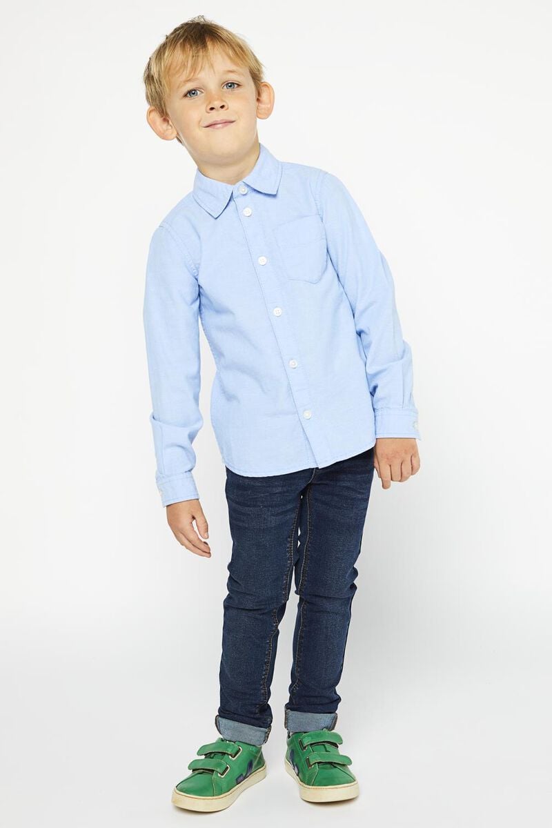 kinder overhemd lichtblauw - HEMA