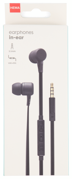 oortelefoon in-ear met microfoon- en volumeregeling - HEMA