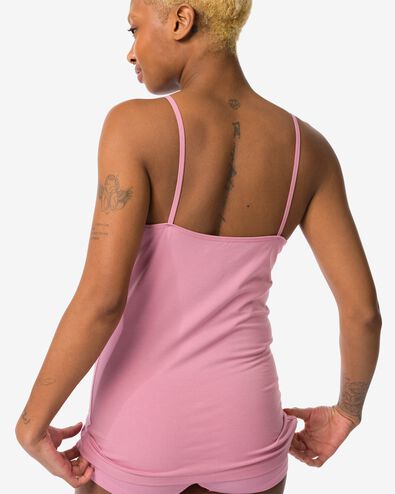 dameshemd stretch katoen roze S - 19630575 - HEMA