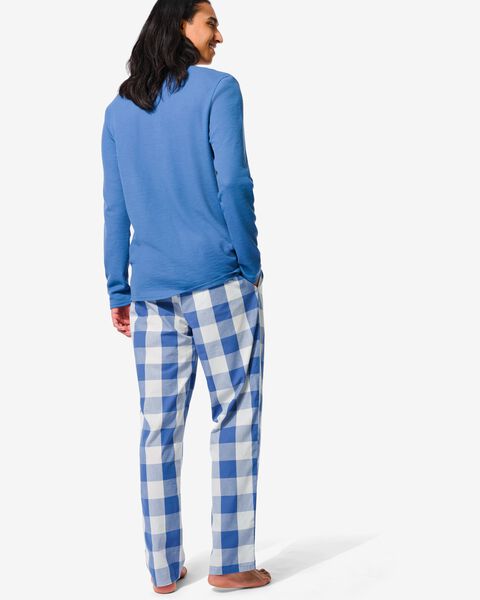 heren pyjama poplin - HEMA