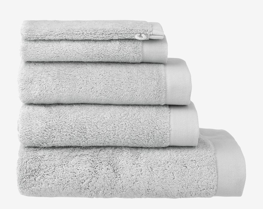 handdoeken - hotel extra zacht lichtgrijs - HEMA