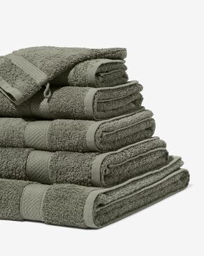 Resoneer eigendom toespraak handdoeken - zware kwaliteit legergroen - HEMA