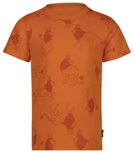 kinder t-shirt Koningsdag oranje - HEMA