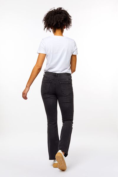 dames jeans bootcut shaping fit zwart - HEMA